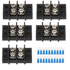 2 Circuits 2 Positions Terminal Block 20-30A 200-450V Dual Row Screw Terminal...