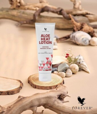 Forever Living - Aloe Heat Lotion with Menthol and Eucalyptus Fragrance Comfort and Skin Nourishment Vegan-Friendly Formula 4 fl oz
