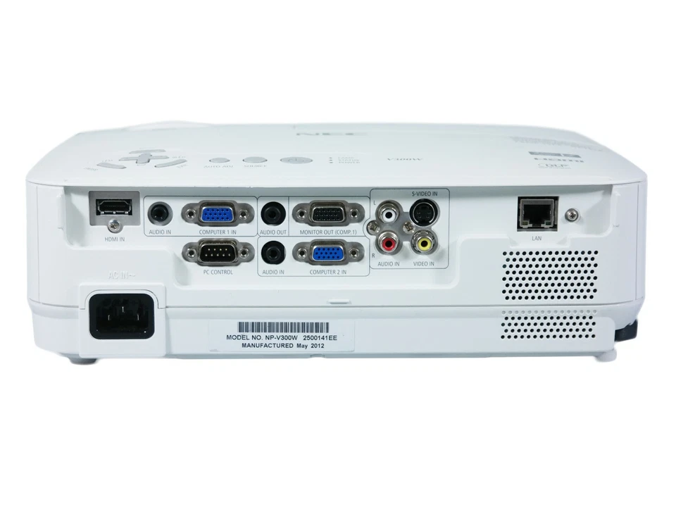 NEC V300W DLP WXGA Projector 3000 ANSI 1080i HD PC 3D Ready HDMI w/bundle - Image 4 of 4