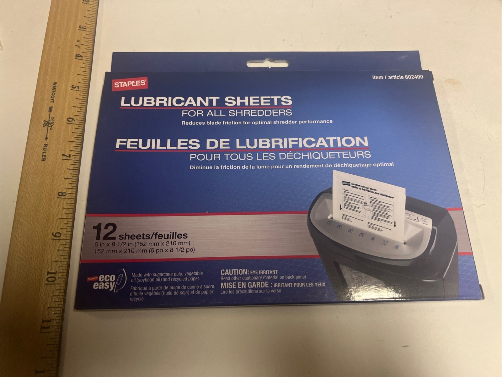 Staples Lubricant sheets 12 pack total for all shredders New eBay