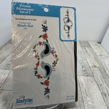 Janlynn Needlecraft Printed Pillowcases, Set Of 2, "Love Birds" Embroidery...