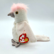 TY Beanie Baby Kuku the Cockatoo with ERRORS RARE RETIRED Bird 1997 1998