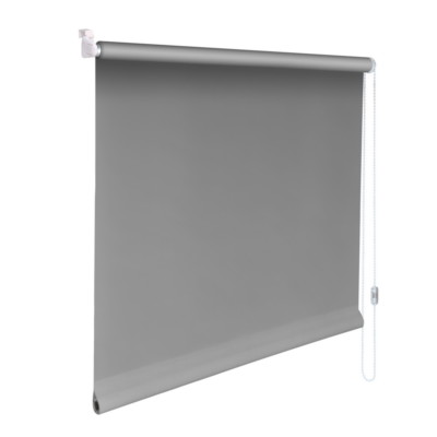 Mini-Rollo Klemmfix Klemmrollo Easyfix Sichtschutz - Höhe 140 cm grau