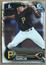 2016 Bowman Chrome Prospects Yeudy Garcia Pittsburgh Pirates #BCP156
