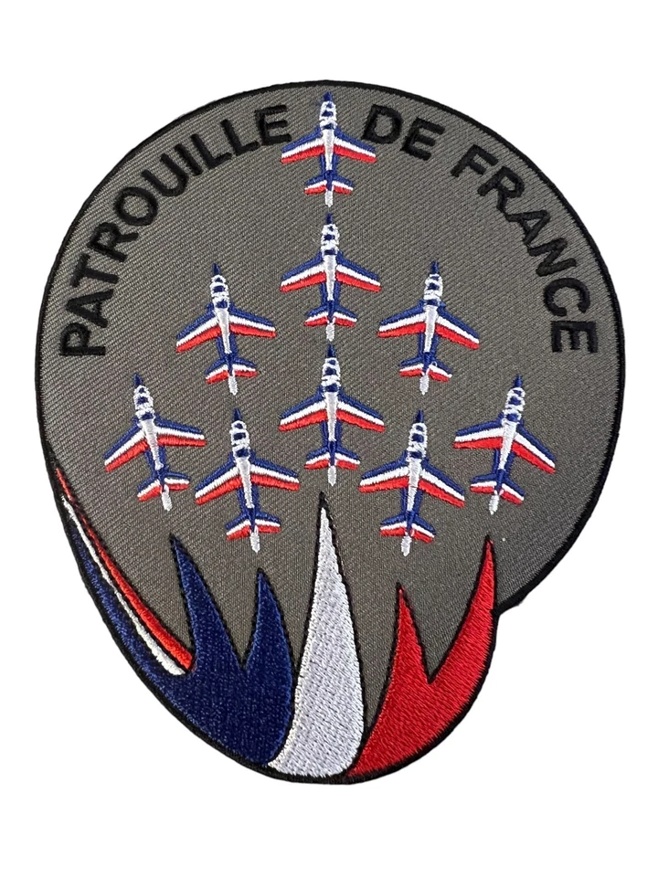 Patch French Air Force Alpha Jet Patrouille De France Embroidered Iron On New - Image 3 of 4