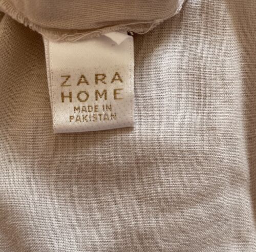 Zara home beige washed pure cotton duvet cover - King size - Foto 1 di 5