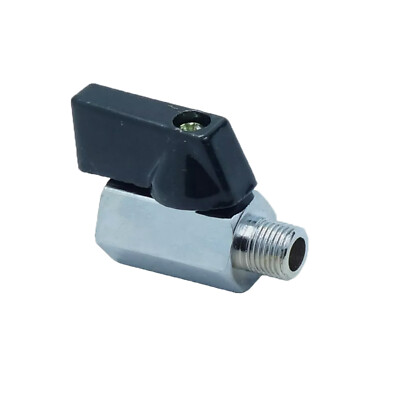 Mini Ball Valve 1/8'' Male X Female NPT Chrome Plated Brass Body 450 psi M X F
