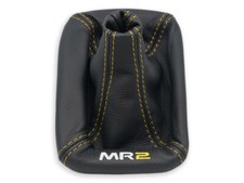 SCHALTMANSCHETTE FUR TOYOTA MR2 SW20 1990-1999 SCHALTSACK LEDER STICKEREI GELB