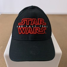 Star Wars The Last Jedi Youth One Size Black Adjustable Baseball Cap New