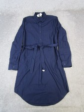 Gap Shirt Dress Womens Small Blue Cotton Wrap *