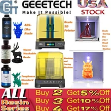 Geeetech Resin 3D Printer Series and ABS-like/Standard/Water Washable Resin Lot