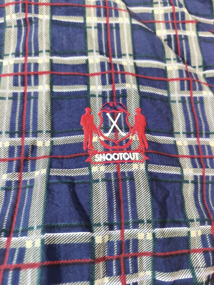 Chaqueta de golf pulóver de nailon a cuadros manga larga La Mode de colección años 90 mediana para hombre  Foto 3 de 4