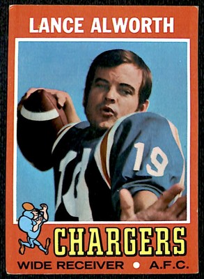 1971 Topps Lance Alworth San Diego Chargers #10