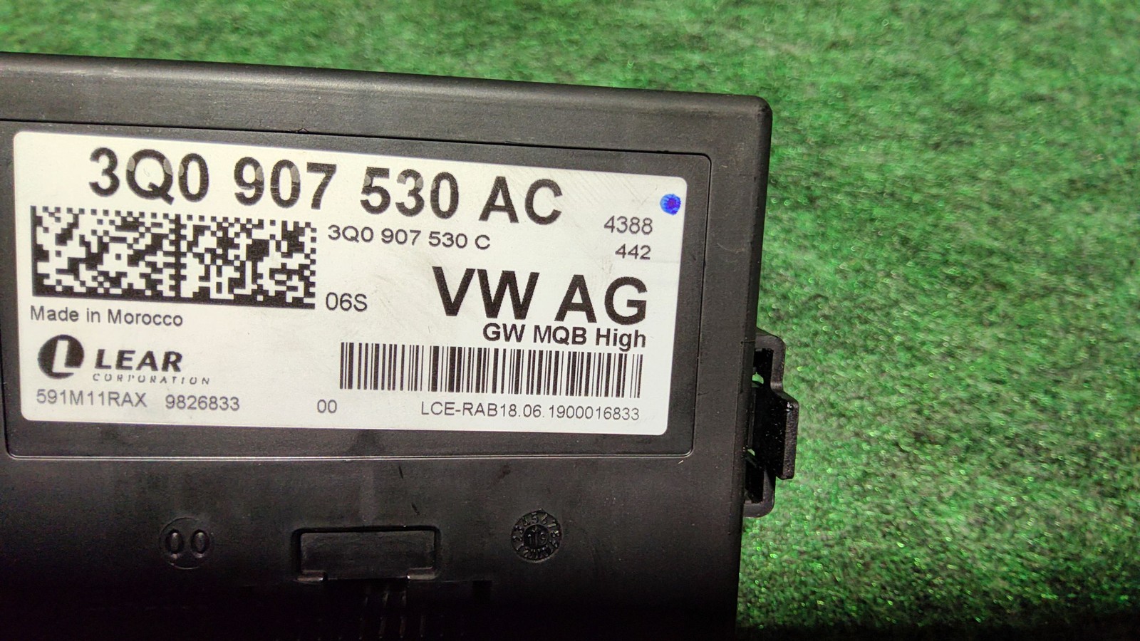 2015-2020 Audi A3 Quattro Diagnosis Getaway Interface Unit Oem 3q0907530ac