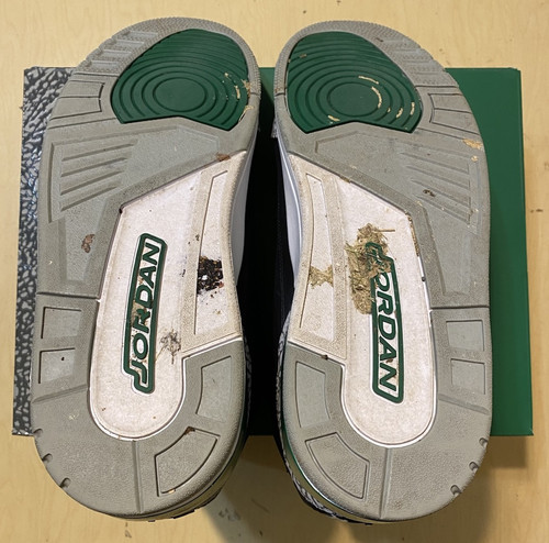 Nike Air Jordan 3 Retro Verde Pino CT8532-030 Usate ✅ Uomo Taglia 14 - Foto 8 di 12