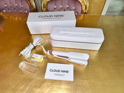 Cloud Nine The Wide Iron Glätteisen Weiß Premium Collection