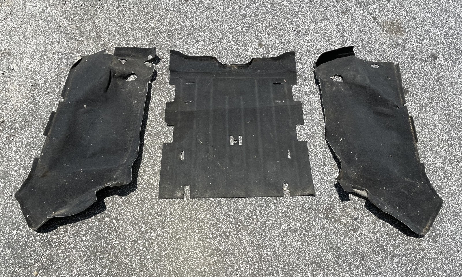 Jeep TJ Wrangler rear carpet black back seat area 03 04 05 06 fender wells slate