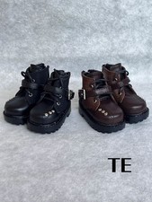 1/4 1/3 Round-toed Ankle Boots With Lace-up Buckles Fit Bjd Doll Accessories