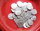 Roll of 40 1964 90% Silver Washington Quarters