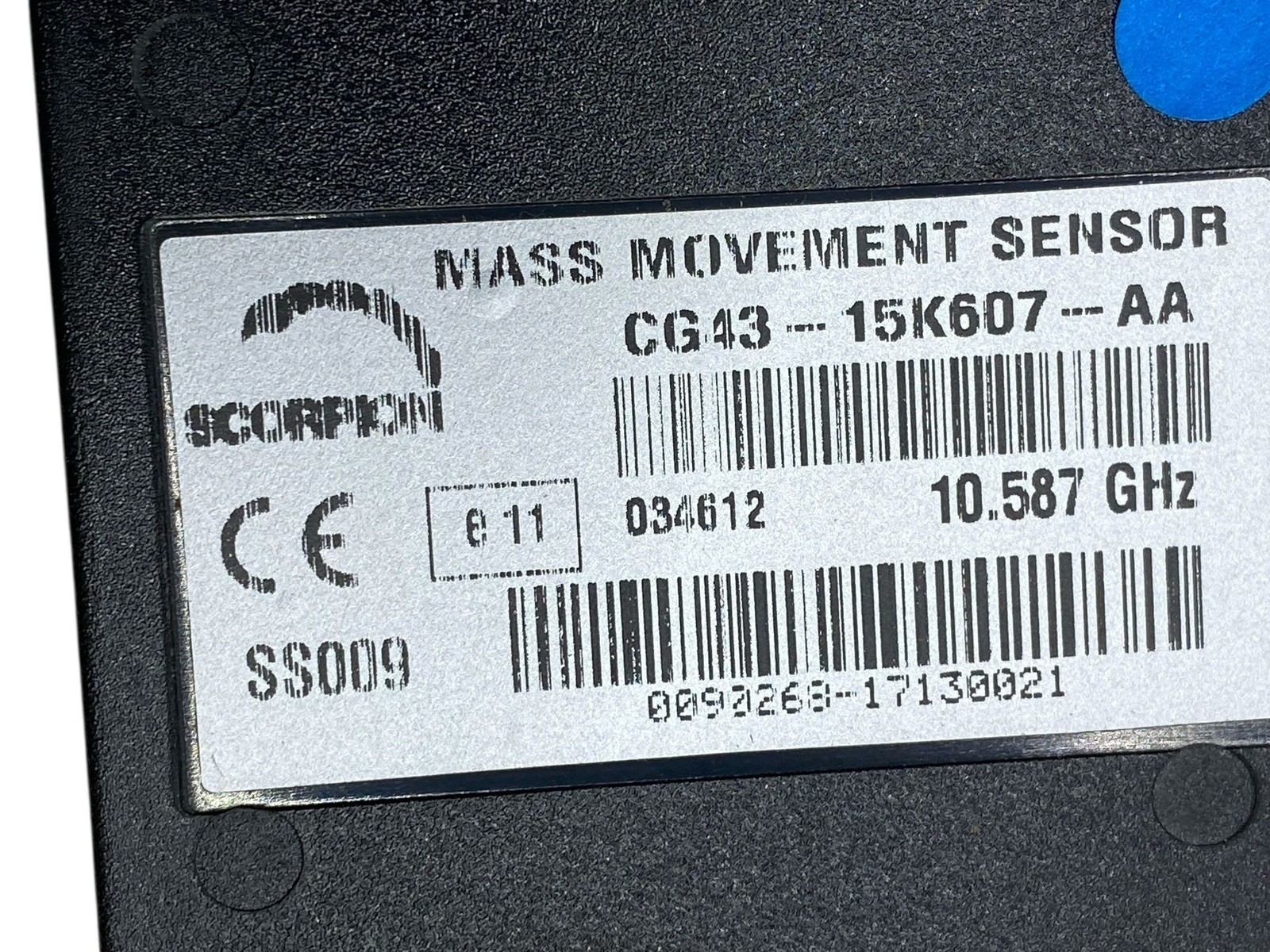 Aston Martin DB9 2013-2016 Lateral acceleration sensor P/N CG4315K607AA