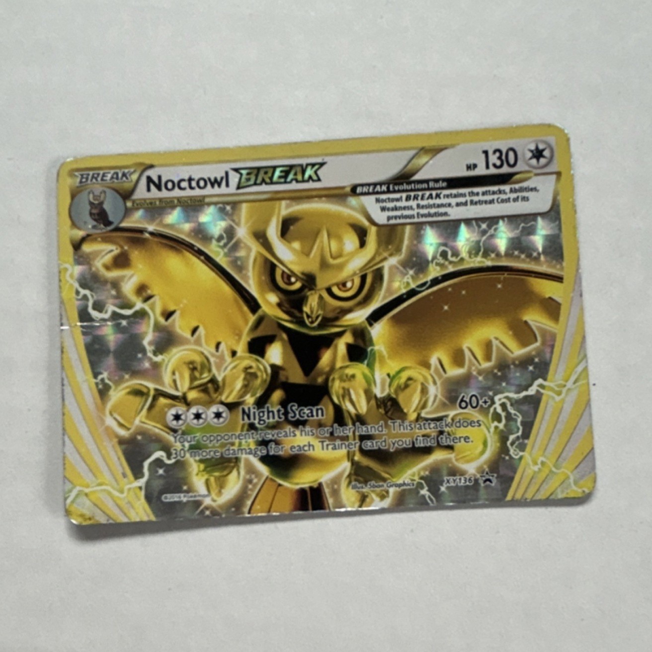 The Pokémon Company Noctowl BREAK Holo Promo XY XY136 130 HP English