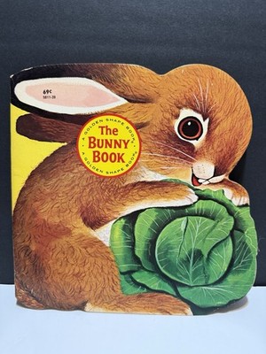 Vintage Children's Book The Bunny Book by Richard Scarry Golden Shape Book