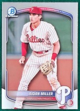 Aidan Miller - 2025 Bowman Chrome Prospects #BCP-54 - Phillies Baseball Card