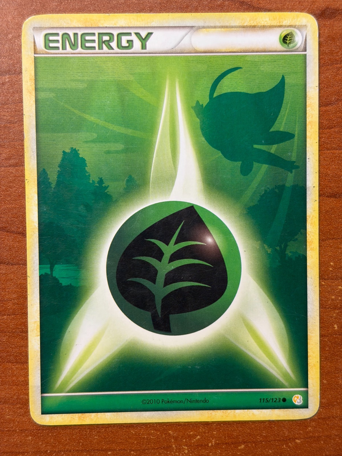 Grass Energy 115/123 Regular Common MP - HeartGold & Soulsilver 2010 - Pokemon