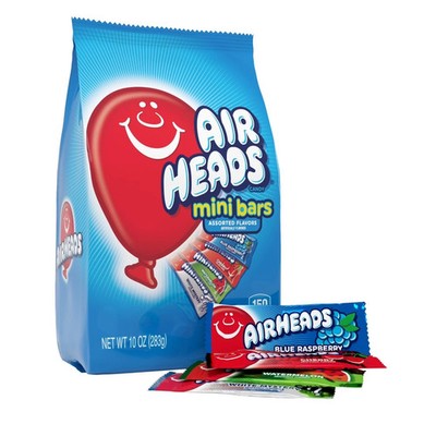 Airheads Candy Variety Bag, Individually Wrapped Assorted Fruit Mini Bars, 10oz