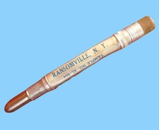 Vintage 40's Aluminum Ransomville New York Insurance BULLET PENCIL ADVERTISING