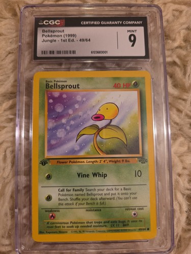 Bellsprout (1st Edition) graded CGC 9 for sale on eBay