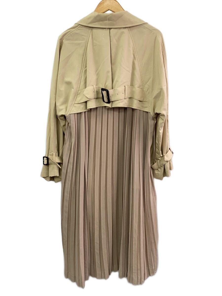 Ameri Pleated Trench Coat/-/Polyester/Beg/0181700… - image 2