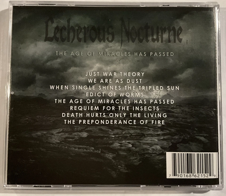 Lecherous Nocturne - Age of Miracles Has Passed CD 2008 Unique Leader Records - Image 2 of 3