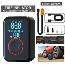 Car Tyre Inflator Cordless Digital USB Rechargeable Tire Air Compressor Pump UK
