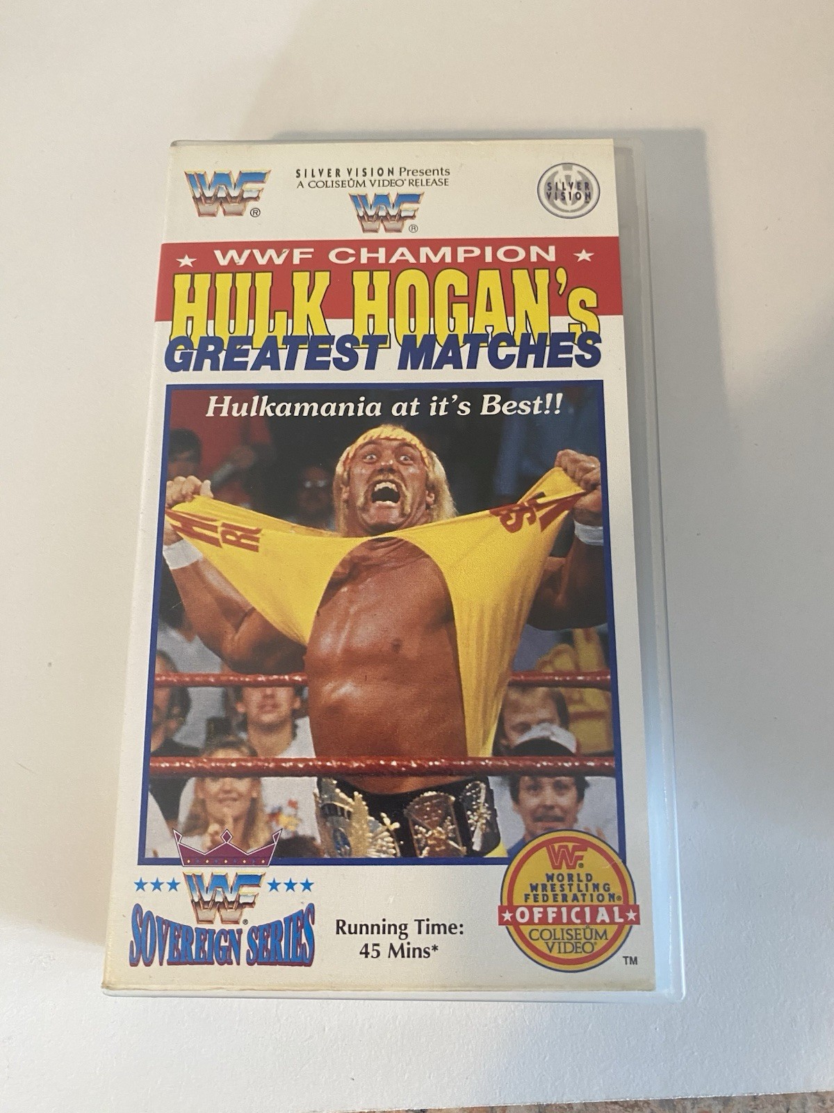 WWF Champion Hulk Hogan's Greatest Matches VHS Wrestling Video Tape WWE