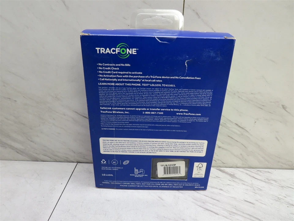 Smartphone LG Treasure LTE L52VL TracFone 8GB Negro Android Caja Abierta  Foto 2 de 4