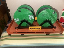 Lgb 4002 G Scale Kabel Union Flat Car With Green Cable Spools W/Box