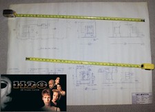 Halloween H20 horror movie original set used blueprint not prop Jamie Lee Curtis