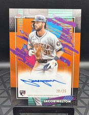 2026 Topps Finest Jacob Melton Orange Auto /25 RC SSP Houston Astros (T542)