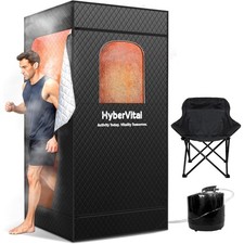 Portable Home Sauna Tent with Steamer and Chair Fast Heating Full Body Detox Spa