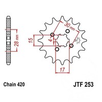 Ritzel Antriebsritzel 14-ZäHne 420-Teilung FüR Honda Xr 70 R Bj. 1997-1999