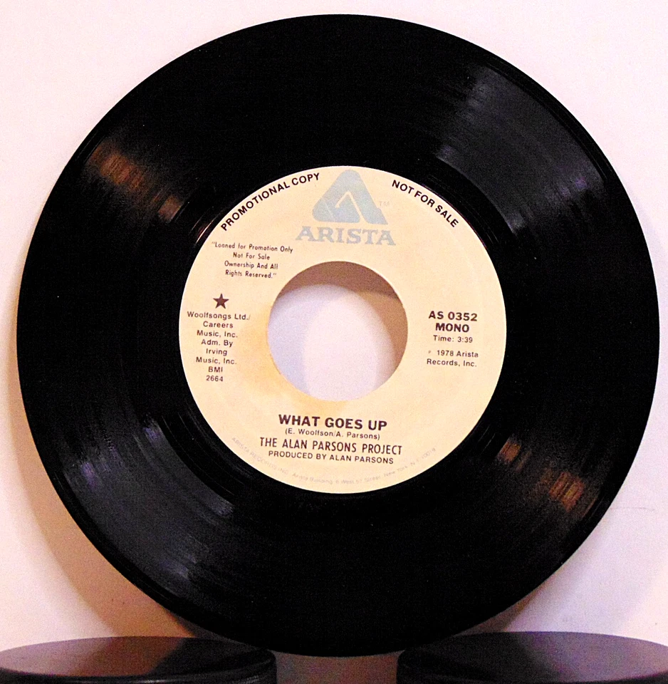 Alan Parsons - What Goes Up - 1978 Arista Stereo/Mono Obscure Promo 7" 45  NM Foto 3 de 4