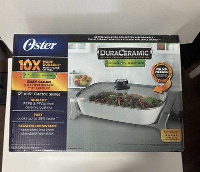 OSTER DuraCeramic Electric Skillet, 12X16 -Inch