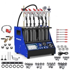GDI Fuel Injector Cleaner Tester Machine 6-Cylinder Ultrasonic Nozzle Cleaning 