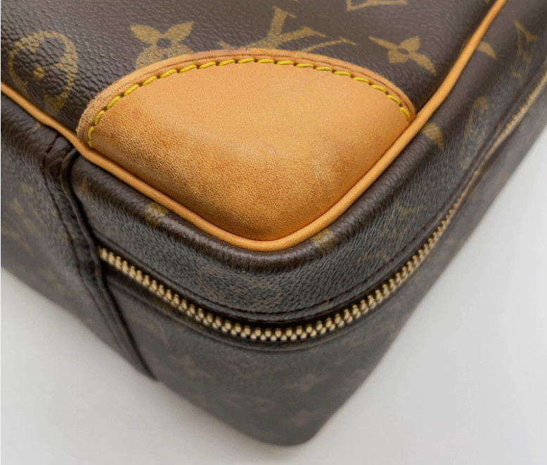 Louis Vuitton Sirius 55 Monogram Travel Bag LV Suitcase Authentic Lock Tag Key image 10