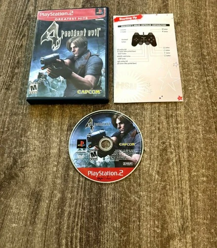 Resident Evil 4 (PlayStation 2, 2005) No Manual! Tested & Working!