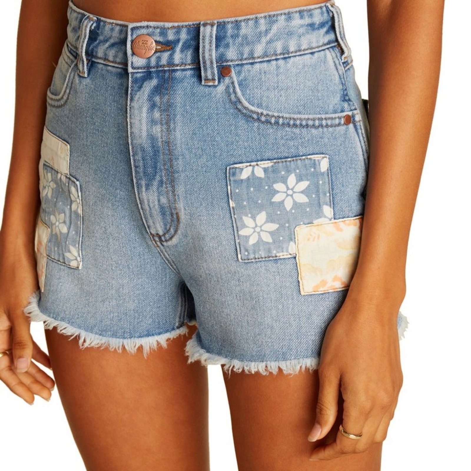 Billabong Wrangler Showdown Patch Work Denim Shor… - image 2