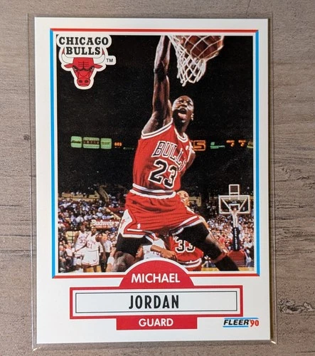 1990-91 Fleer - Michael Jordan #26 (No Black Line Above Bio) B
