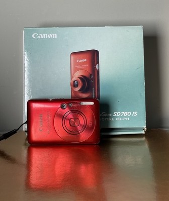 Canon PowerShot IXUS 100 IS Digital ELPH SD780 IS 12.1MP Red Digital Camera