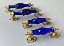 Antiche maniglie per porte originali in ottone da 6,5" e 5,5" accoppiate...